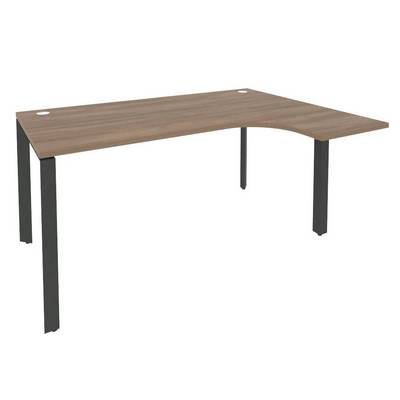 Onix O.MP-SA-4R (Дуб Аризона/Антрацит) Стол эргономичный правый на П-образном м/к