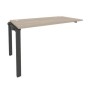 Onix O.MP-1.NRS-3.7 (Дуб Аттик/Антрацит) Наборный элемент рабочей станции на П-образном м/к