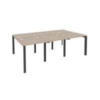 Onix O.MP-D.RS-6.0.7 (Дуб Аттик/Антрацит) Рабочая станция на П-образном м/к