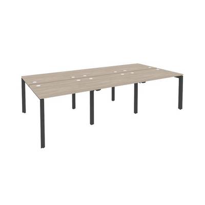 Onix O.MP-D.RS-6.1.7 (Дуб Аттик/Антрацит) Рабочая станция на П-образном м/к