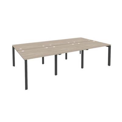 Onix O.MP-D.RS-6.1.8 (Дуб Аттик/Антрацит) Рабочая станция на П-образном м/к