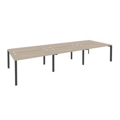 Onix O.MP-D.RS-6.3.7 (Дуб Аттик/Антрацит) Рабочая станция на П-образном м/к