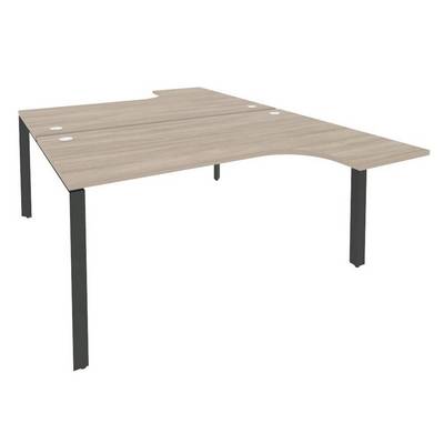 Onix O.MP-D.SA-4 (Дуб Аттик/Антрацит) Рабочая станция на П-образном м/к