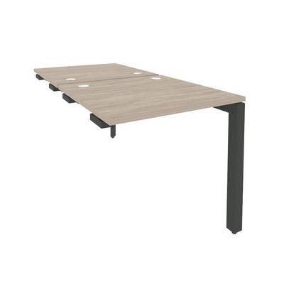 Onix O.MP-D.SPR-0.8 (Дуб Аттик/Антрацит) Стол-приставка двойной на П-образном м/к к опорным элем.