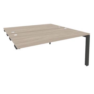 Onix O.MP-D.SPR-4.8 (Дуб Аттик/Антрацит) Стол-приставка двойной на П-образном м/к к опорным элем.