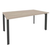 Onix O.MP-PRG-1.4 (Дуб Аттик/Антрацит) Стол переговорный (1 столешница)