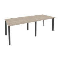Onix O.MP-PRG-2.2 (Дуб Аттик/Антрацит) Стол переговорный (2 столешницы)