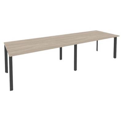 Onix O.MP-PRG-2.4 (Дуб Аттик/Антрацит) Стол переговорный (2 столешницы)