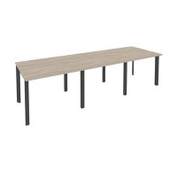 Onix O.MP-PRG-3.1 (Дуб Аттик/Антрацит) Стол переговорный (3 столешницы)