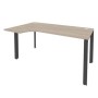 Onix O.MP-SA-1L (Дуб Аттик/Антрацит) Стол эргономичный левый на П-образном м/к