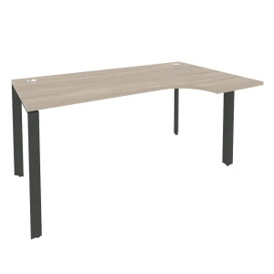 O.MP-SA-1R (Дуб Аттик/Антрацит) Стол эргономичный правый на П-образном м/к
