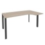 Onix O.MP-SA-1R (Дуб Аттик/Антрацит) Стол эргономичный правый на П-образном м/к