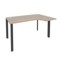 Onix O.MP-SA-2R (Дуб Аттик/Антрацит) Стол эргономичный правый на П-образном м/к