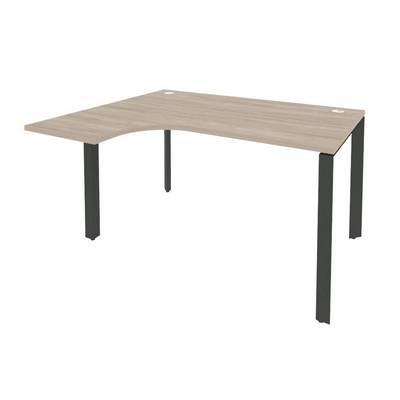Onix O.MP-SA-3L (Дуб Аттик/Антрацит) Стол эргономичный левый на П-образном м/к