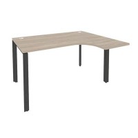 Onix O.MP-SA-3R (Дуб Аттик/Антрацит) Стол эргономичный правый на П-образном м/к