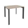 Onix O.MP-SP-1.8 (Дуб Аттик/Антрацит) Стол рабочий на П-образном м/к