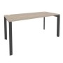 Onix O.MP-SP-4.7 (Дуб Аттик/Антрацит) Стол рабочий на П-образном м/к