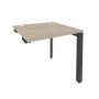 Onix O.MP-SPR-0.8 (Дуб Аттик/Антрацит) Стол-приставка на П-образном м/к к опорным элементам