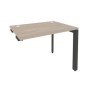 Onix O.MP-SPR-1.7 (Дуб Аттик/Антрацит) Стол-приставка на П-образном м/к к опорным элементам