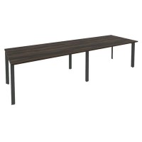 Onix O.MP-PRG-2.4 (Дуб Мали/Антрацит) Стол переговорный (2 столешницы)