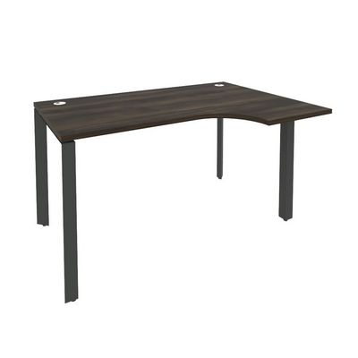 Onix O.MP-SA-2R (Дуб Мали/Антрацит) Стол эргономичный правый на П-образном м/к