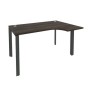Onix O.MP-SA-2R (Дуб Мали/Антрацит) Стол эргономичный правый на П-образном м/к