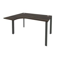 Onix O.MP-SA-3L (Дуб Мали/Антрацит) Стол эргономичный левый на П-образном м/к