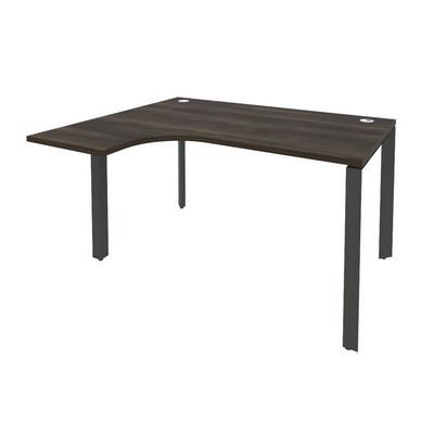 Onix O.MP-SA-3L (Дуб Мали/Антрацит) Стол эргономичный левый на П-образном м/к