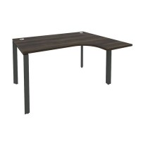 Onix O.MP-SA-3R (Дуб Мали/Антрацит) Стол эргономичный правый на П-образном м/к