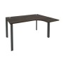 Onix O.MP-SA-3R (Дуб Мали/Антрацит) Стол эргономичный правый на П-образном м/к