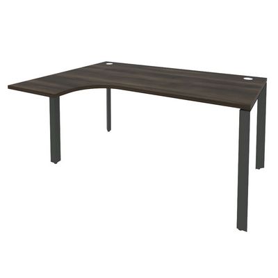 Onix O.MP-SA-4L (Дуб Мали/Антрацит) Стол эргономичный левый на П-образном м/к
