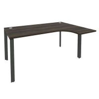 Onix O.MP-SA-4R (Дуб Мали/Антрацит) Стол эргономичный правый на П-образном м/к