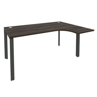 Onix O.MP-SA-4R (Дуб Мали/Антрацит) Стол эргономичный правый на П-образном м/к