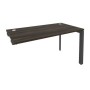 Onix O.MP-SPR-3.7 (Дуб Мали/Антрацит) Стол-приставка на П-образном м/к к опорным элементам