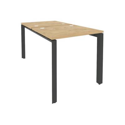 Onix O.MP-D.RS-2.0.7 (Тиквуд Светлый/Антрацит) Рабочая станция на П-образном м/к