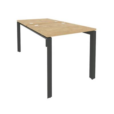 Onix O.MP-D.RS-2.0.8 (Тиквуд Светлый/Антрацит) Рабочая станция на П-образном м/к