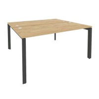 Onix O.MP-D.RS-2.4.7 (Тиквуд Светлый/Антрацит) Рабочая станция на П-образном м/к