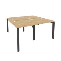 Onix O.MP-D.RS-4.0.8 (Тиквуд Светлый/Антрацит) Рабочая станция на П-образном м/к