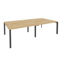 Onix O.MP-D.RS-4.3.7 (Тиквуд Светлый/Антрацит) Рабочая станция на П-образном м/к