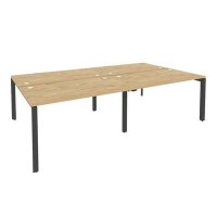 Onix O.MP-D.RS-4.3.8 (Тиквуд Светлый/Антрацит) Рабочая станция на П-образном м/к