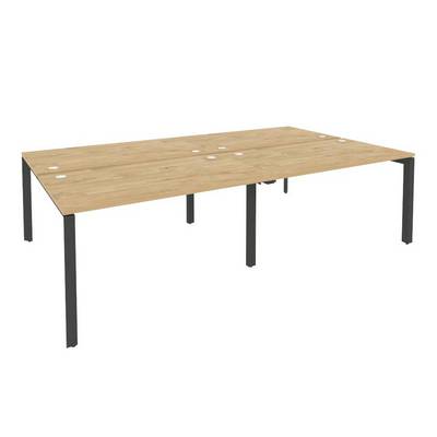 Onix O.MP-D.RS-4.3.8 (Тиквуд Светлый/Антрацит) Рабочая станция на П-образном м/к