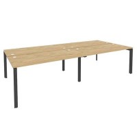 Onix O.MP-D.RS-4.4.7 (Тиквуд Светлый/Антрацит) Рабочая станция на П-образном м/к