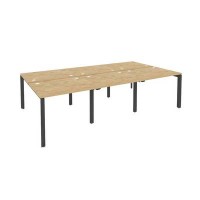 Onix O.MP-D.RS-6.1.8 (Тиквуд Светлый/Антрацит) Рабочая станция на П-образном м/к