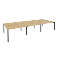 Onix O.MP-D.RS-6.3.8 (Тиквуд Светлый/Антрацит) Рабочая станция на П-образном м/к