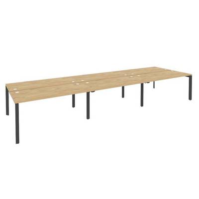 Onix O.MP-D.RS-6.4.7 (Тиквуд Светлый/Антрацит) Рабочая станция на П-образном м/к