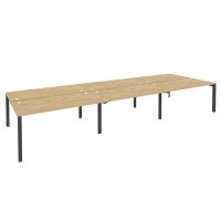 Onix O.MP-D.RS-6.4.8 (Тиквуд Светлый/Антрацит) Рабочая станция на П-образном м/к