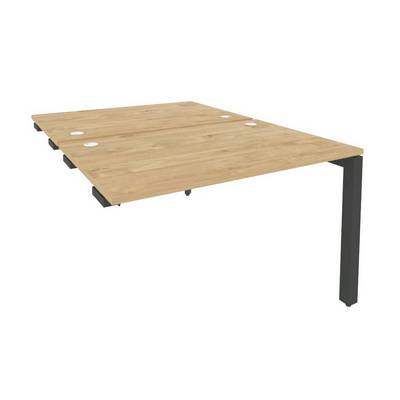 Onix O.MP-D.SPR-2.8 (Тиквуд Светлый/Антрацит) Стол-приставка двойной на П-образном м/к к опорным элем.