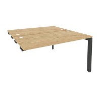 Onix O.MP-D.SPR-3.7 (Тиквуд Светлый/Антрацит) Стол-приставка двойной на П-образном м/к к опорным элем.