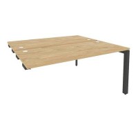 Onix O.MP-D.SPR-4.7 (Тиквуд Светлый/Антрацит) Стол-приставка двойной на П-образном м/к к опорным элем.