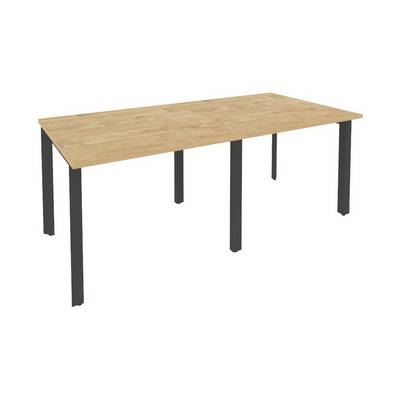 Onix O.MP-PRG-2.1 (Тиквуд Светлый/Антрацит) Стол переговорный (2 столешницы)